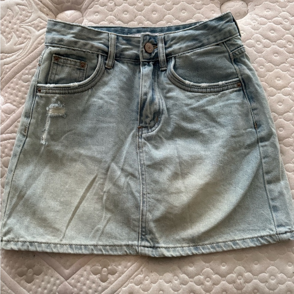Denim Mini Skirt